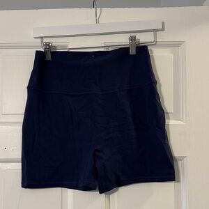 Women's YPB (Abercrombie) StudioFLEX High-Waisted Navy Bike Shorts - NWT
